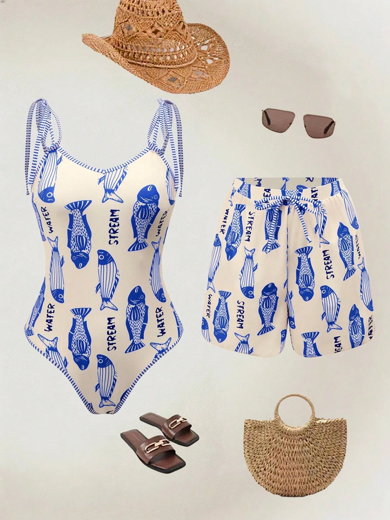 Conjunto Luxo Maiô + Short Bruna