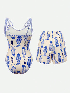 Conjunto Luxo Maiô + Short Bruna