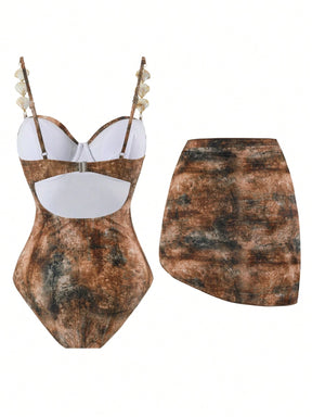 Conjunto Luxo Maiô + Saia Valentina