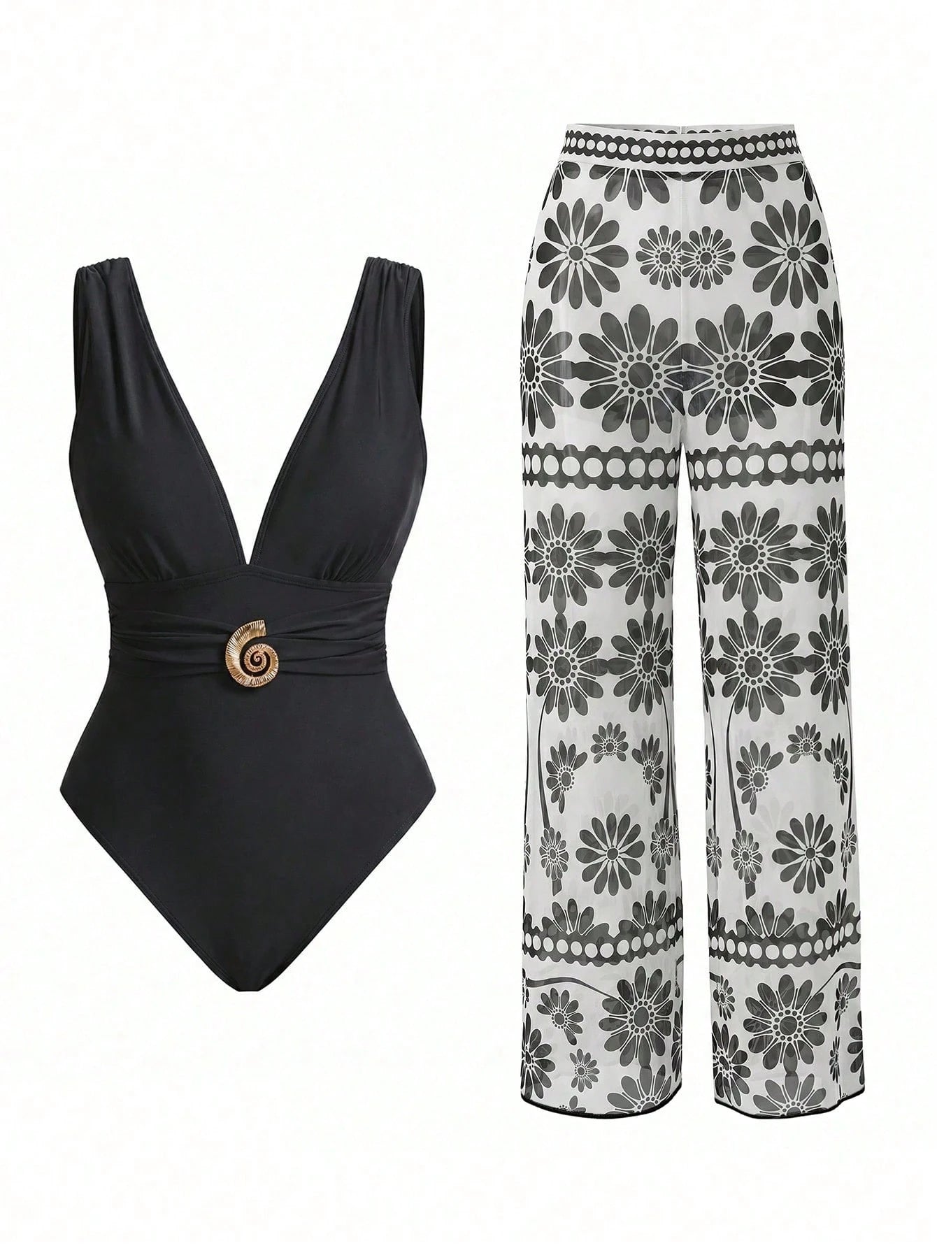 Conjunto Luxo Maiô + Short Soraya