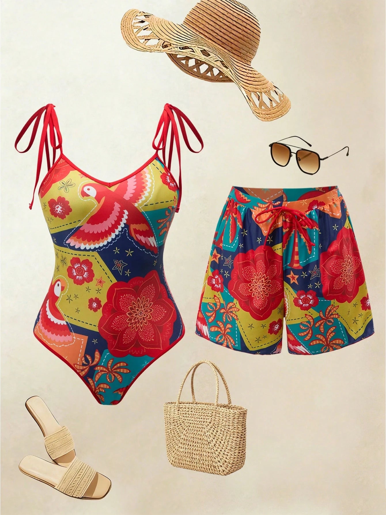 Conjunto Luxo Maiô + Short Bruna