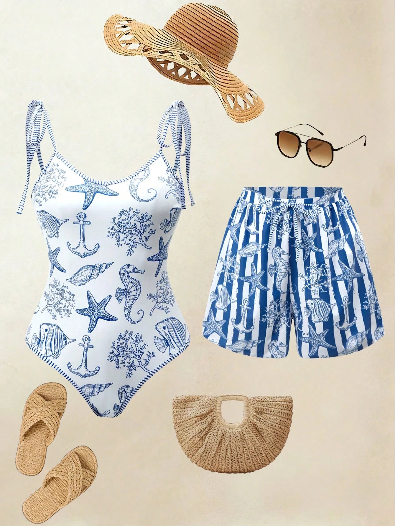 Conjunto Luxo Maiô + Short Bruna