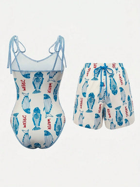 Conjunto Luxo Maiô + Short Bruna