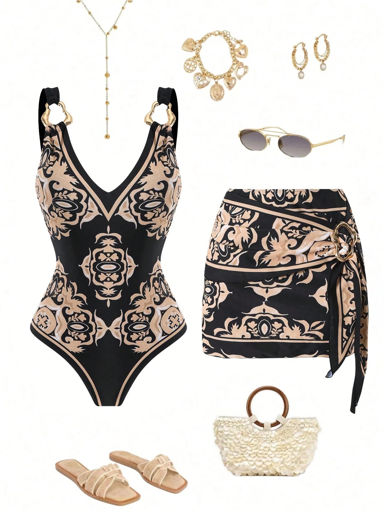 Conjunto Luxo Maiô + Short Penelope
