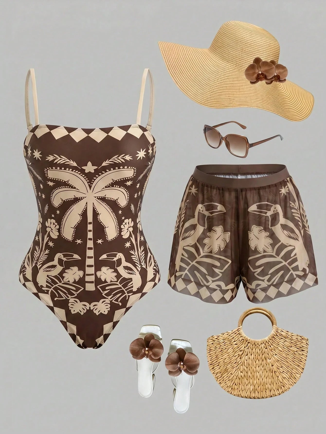 Conjunto Luxo Maiô + Short Sarah