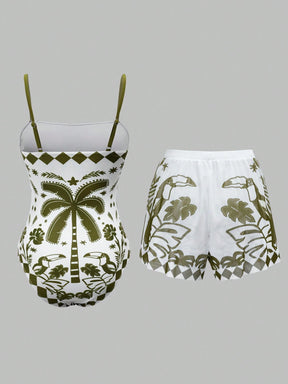 Conjunto Luxo Maiô + Short Sarah