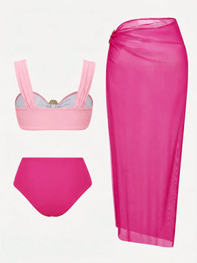 Conjunto Luxo Biquíni + Saia Tabatha