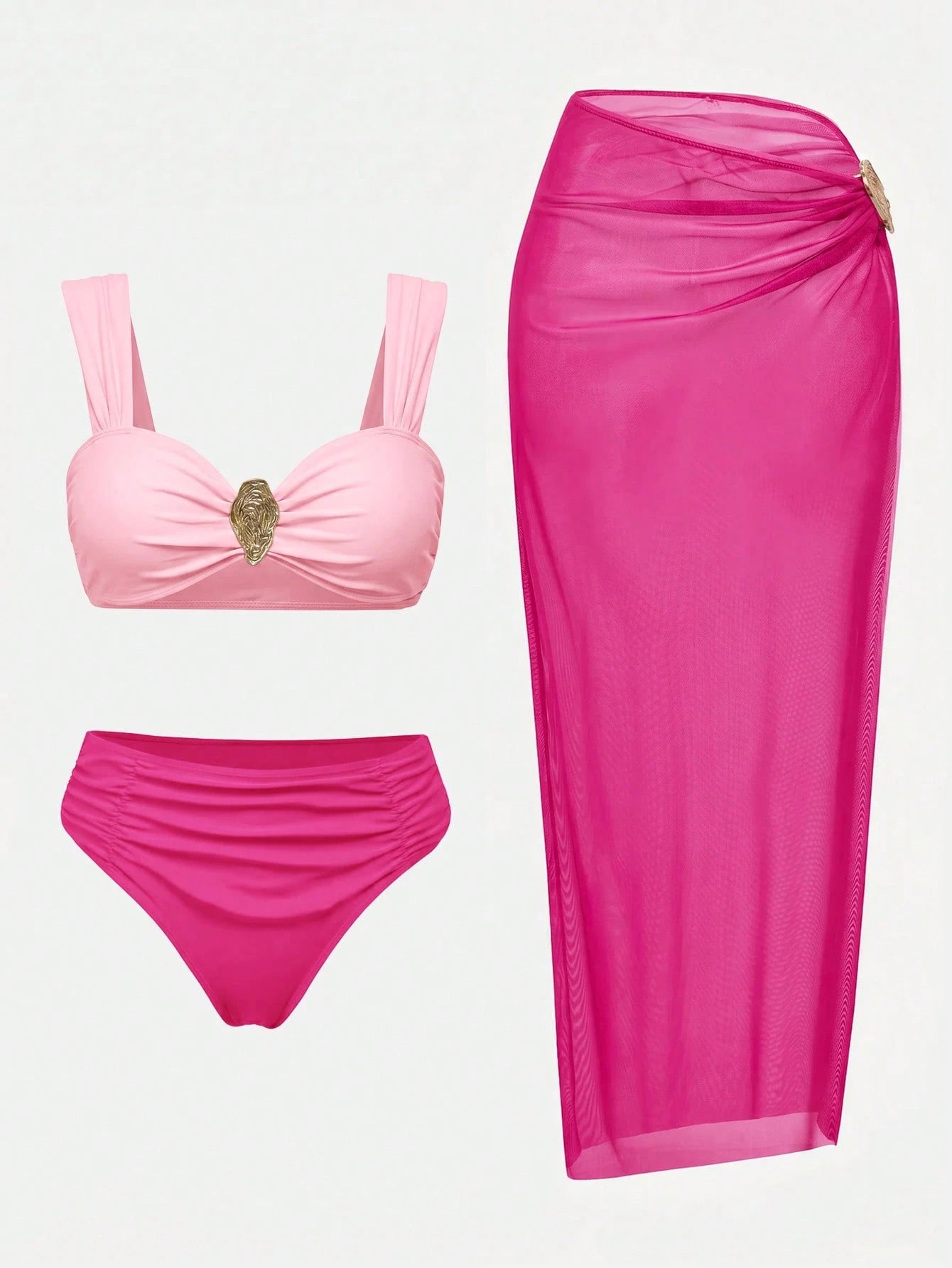 Conjunto Luxo Biquíni + Saia Tabatha