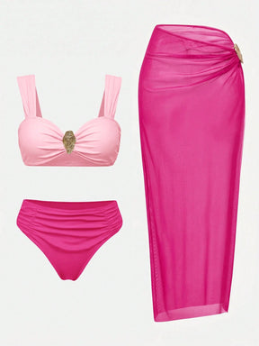 Conjunto Luxo Biquíni + Saia Tabatha