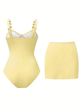 Conjunto Luxo Maiô + Saia Patrícia