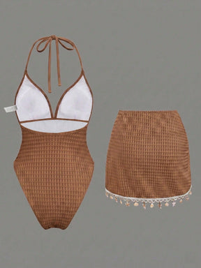 Conjunto Luxo Maiô + Saia Beatriz