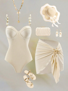 Conjunto Luxo Maiô + Saia Valentina