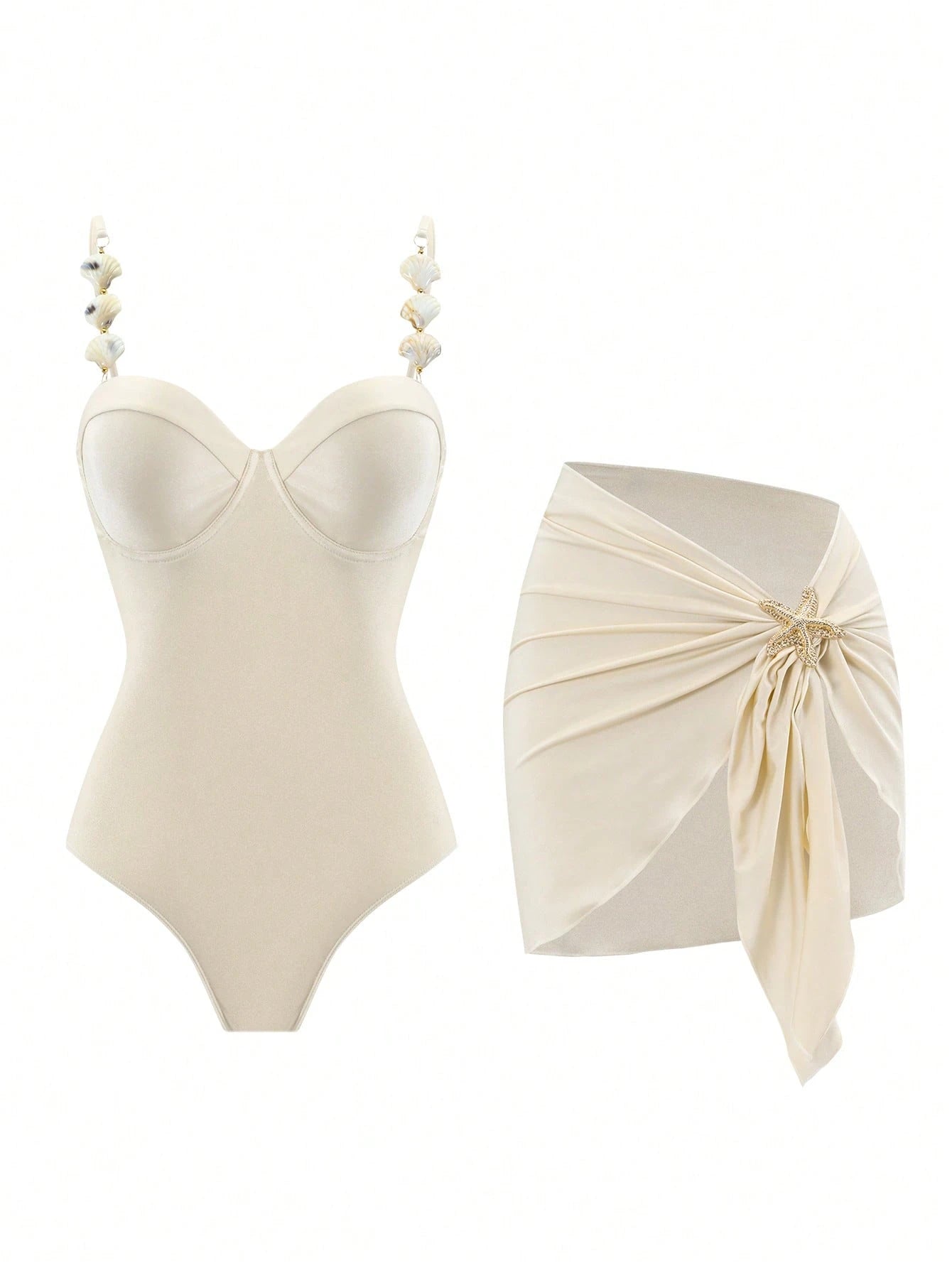 Conjunto Luxo Maiô + Saia Valentina