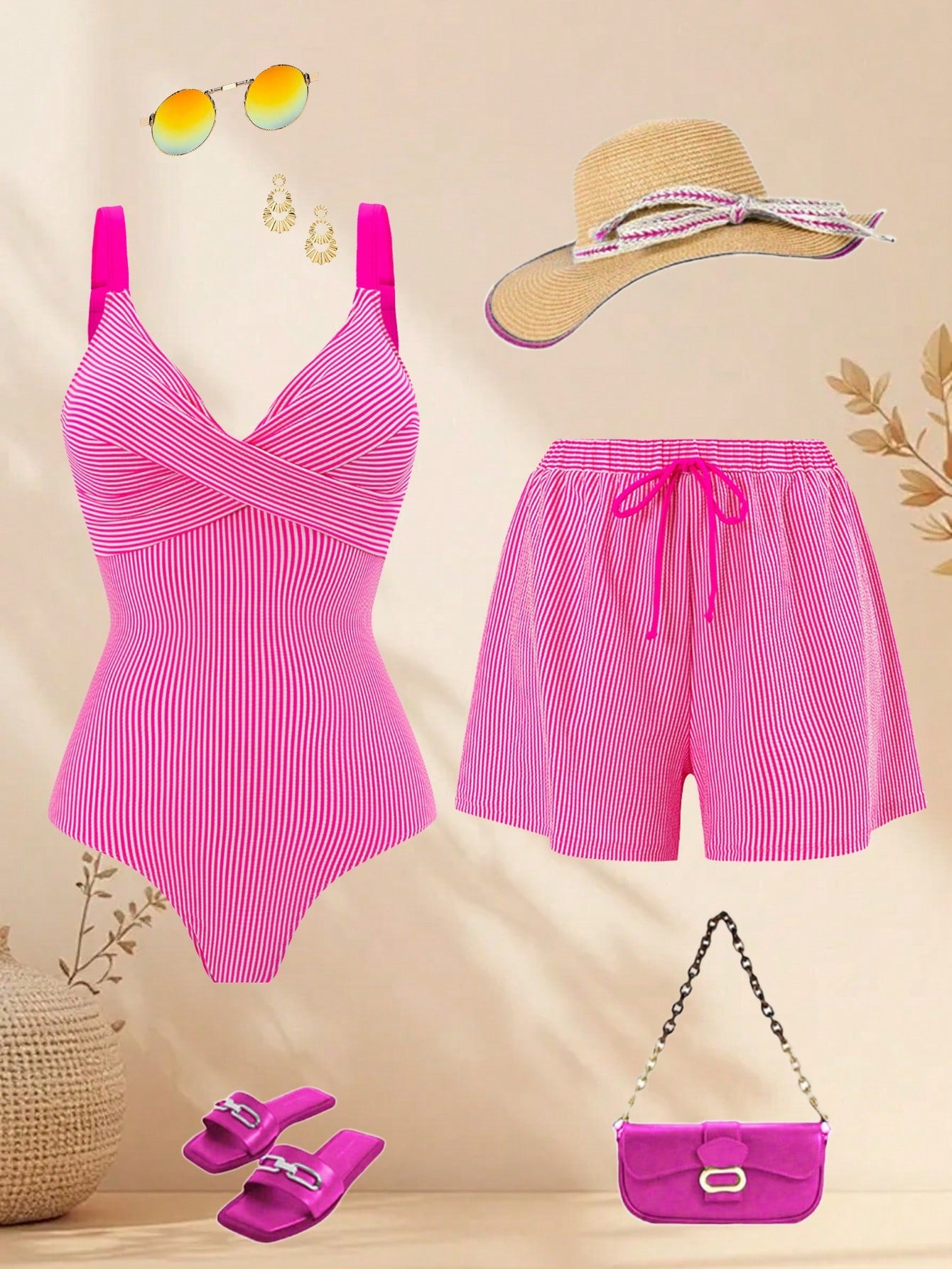 Conjunto Luxo Maiô + Short Ananda