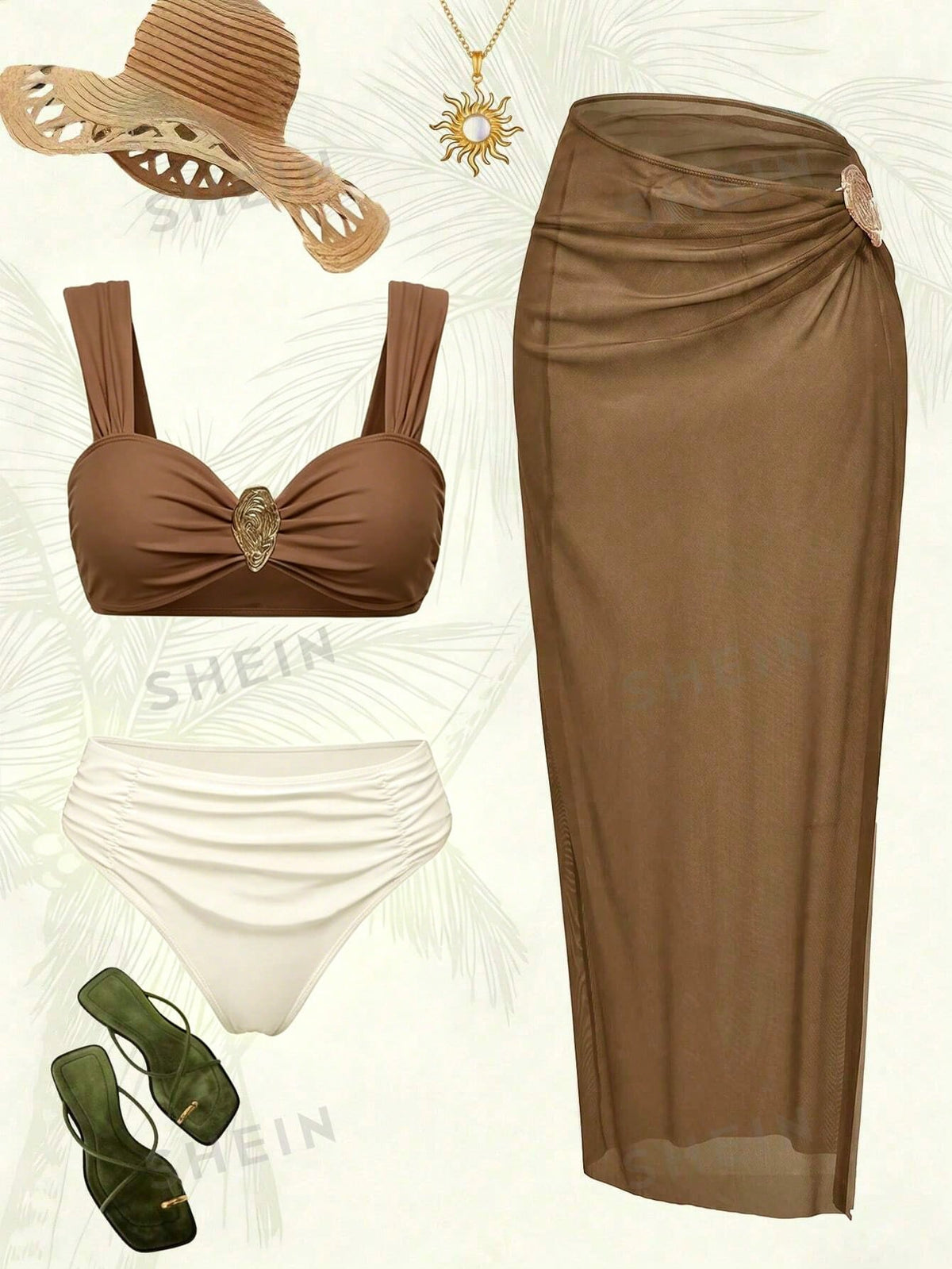 Conjunto Luxo Biquíni + Saia Tabatha