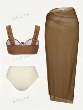 Conjunto Luxo Biquíni + Saia Tabatha