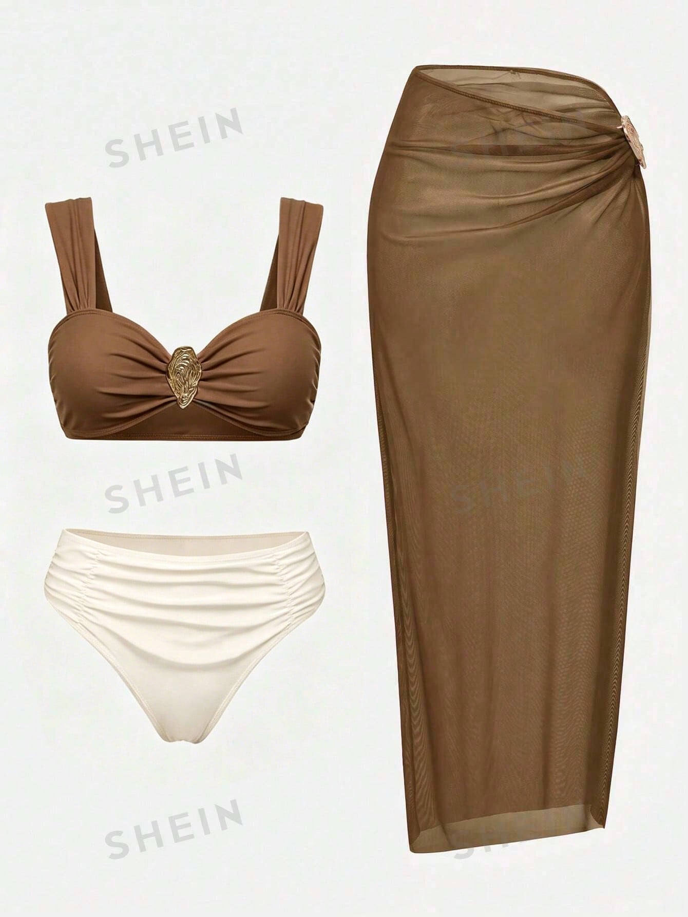 Conjunto Luxo Biquíni + Saia Tabatha