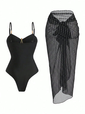Conjunto Luxo Maiô + Saia Bárbara