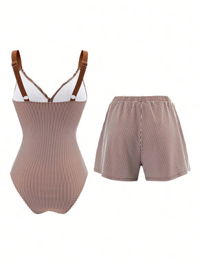 Conjunto Luxo Maiô + Short Ananda