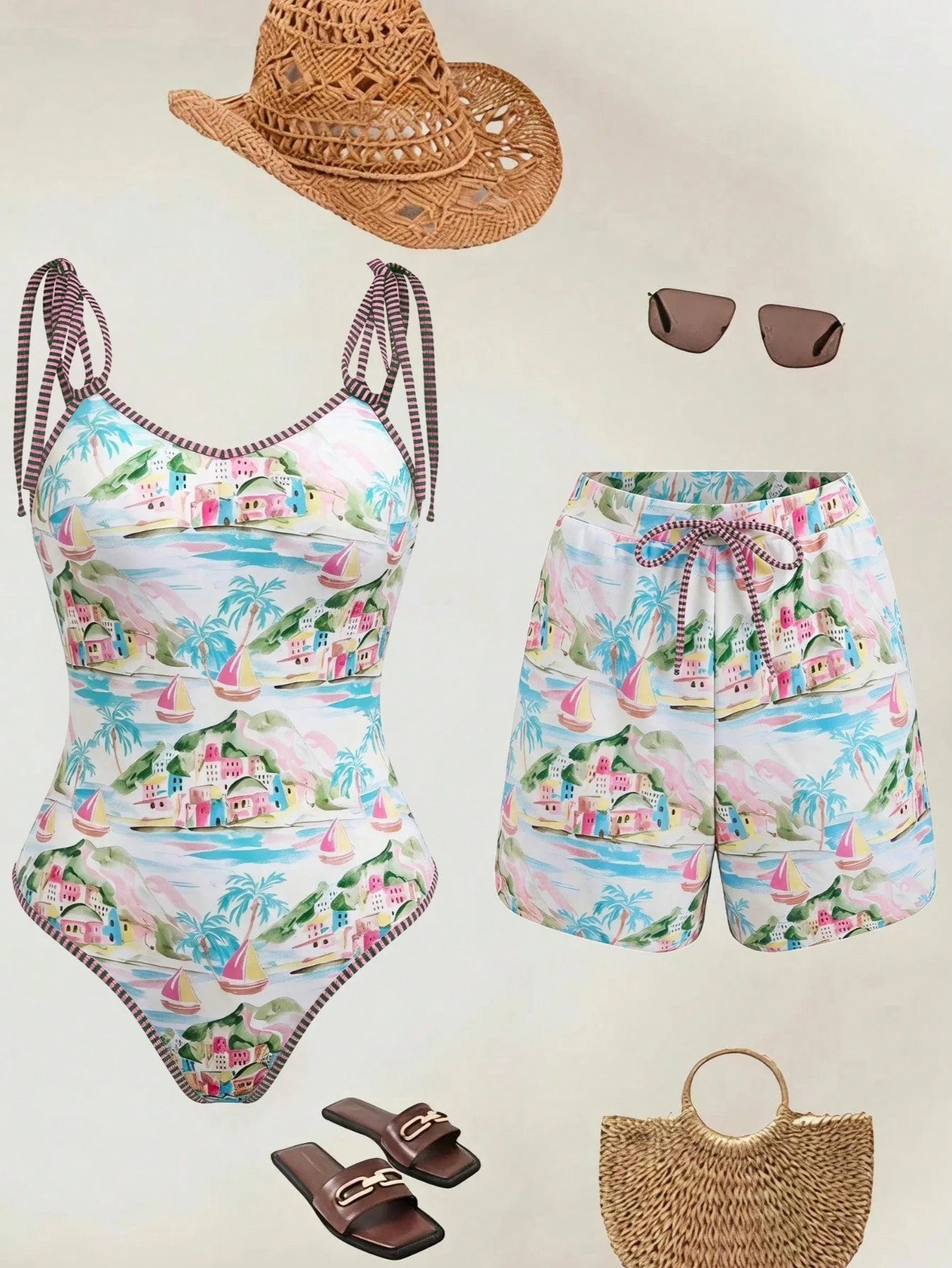 Conjunto Luxo Maiô + Short Bruna