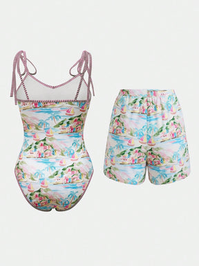 Conjunto Luxo Maiô + Short Bruna