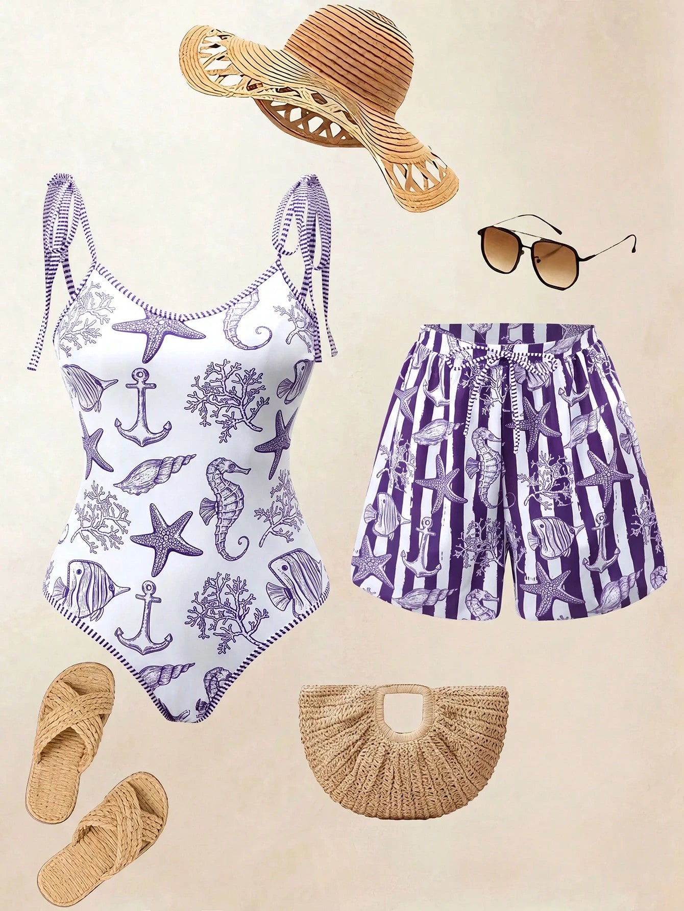 Conjunto Luxo Maiô + Short Bruna
