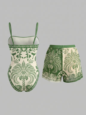 Conjunto Luxo Maiô + Short Sarah
