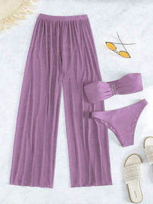 Conjunto Biquíni 3 Peças Elegante Choe