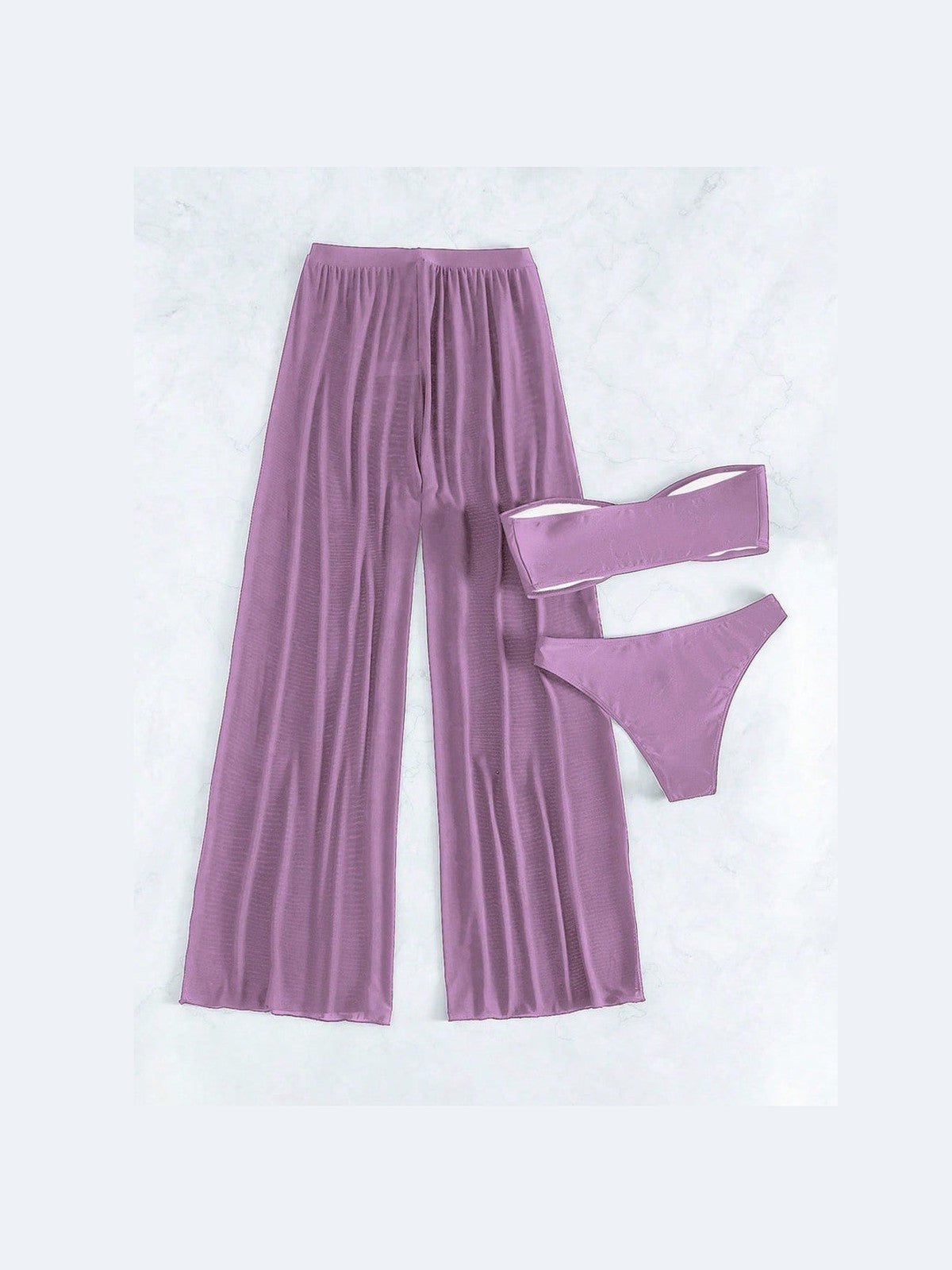 Conjunto Biquíni 3 Peças Elegante Choe