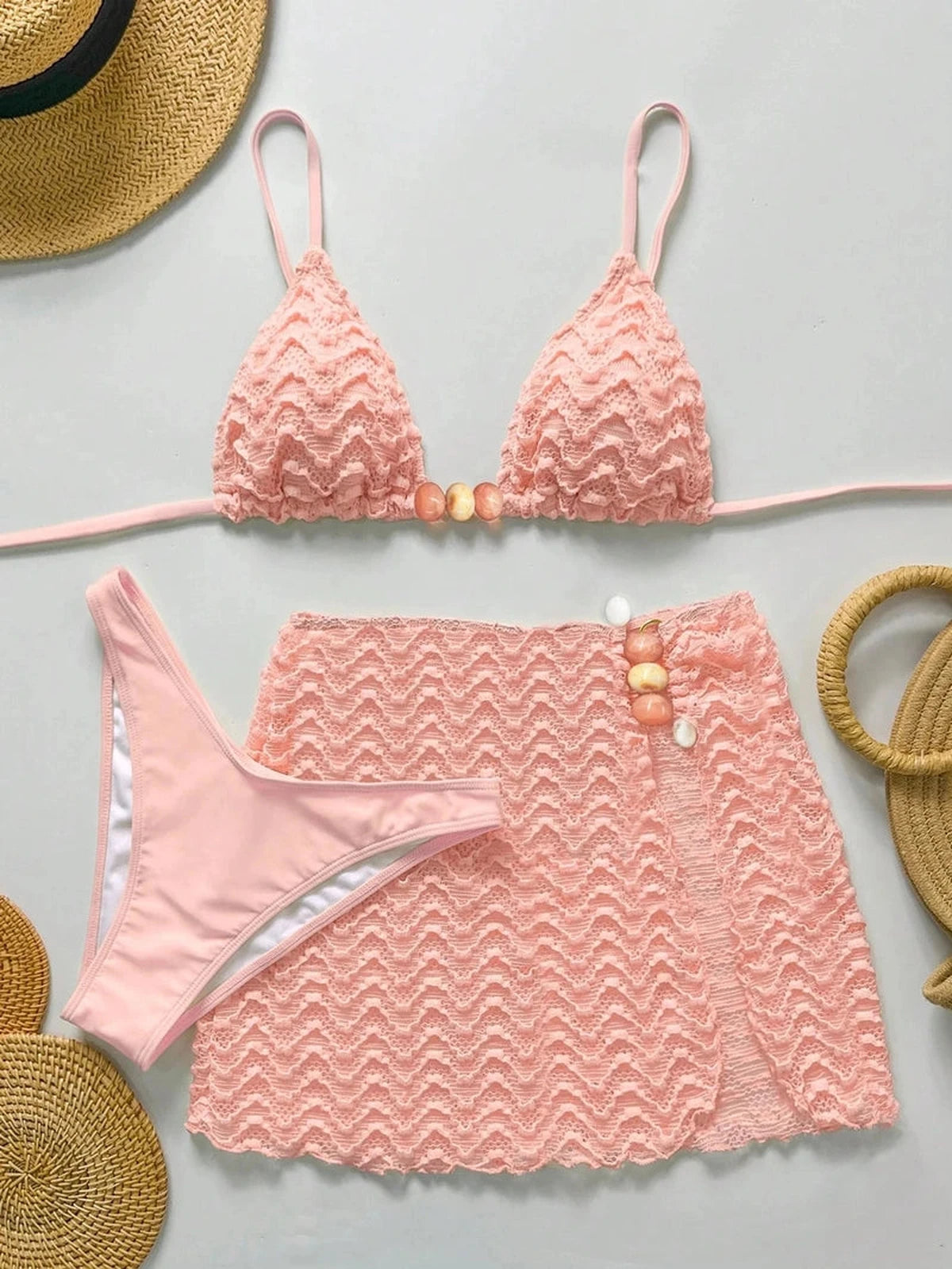 Conjunto Biquíni 3 Peças Pérola