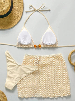 Conjunto Biquíni 3 Peças Pérola