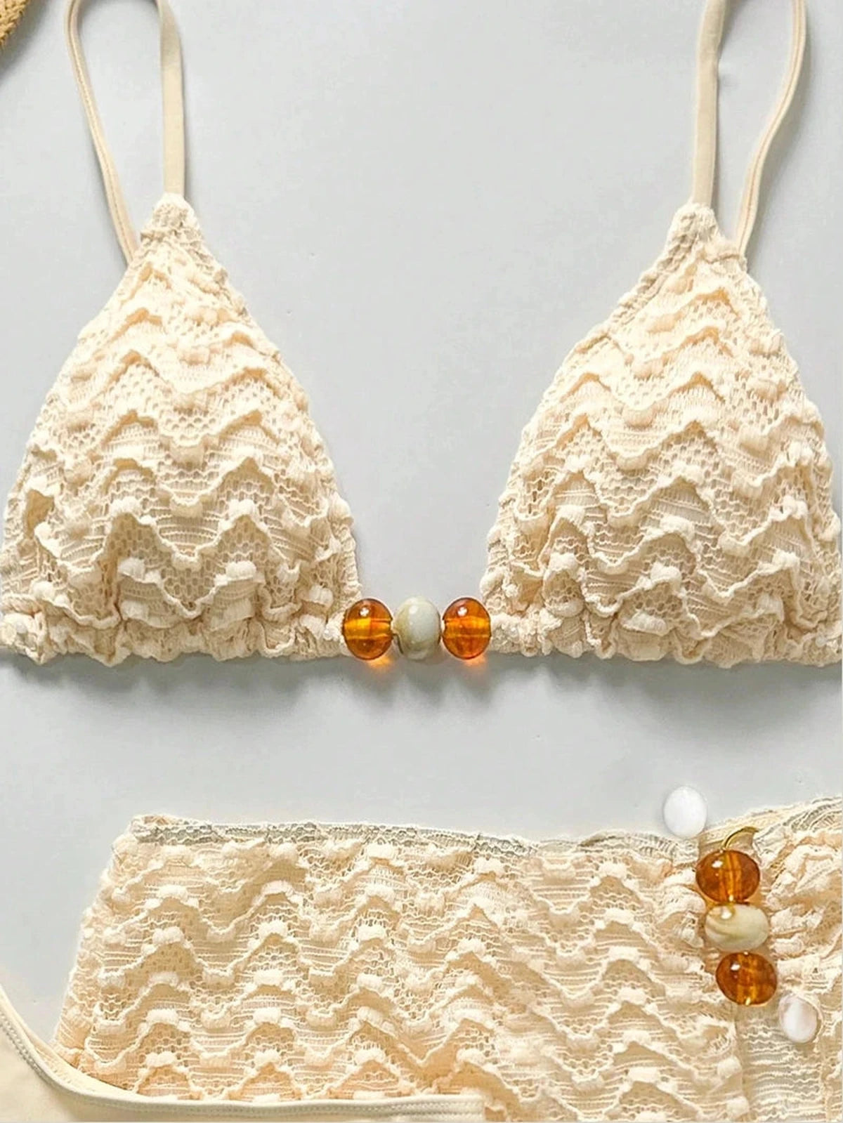 Conjunto Biquíni 3 Peças Pérola