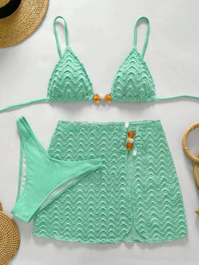 Conjunto Biquíni 3 Peças Pérola