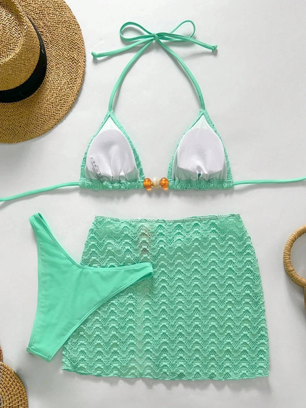 Conjunto Biquíni 3 Peças Pérola