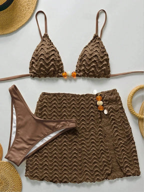 Conjunto Biquíni 3 Peças Pérola