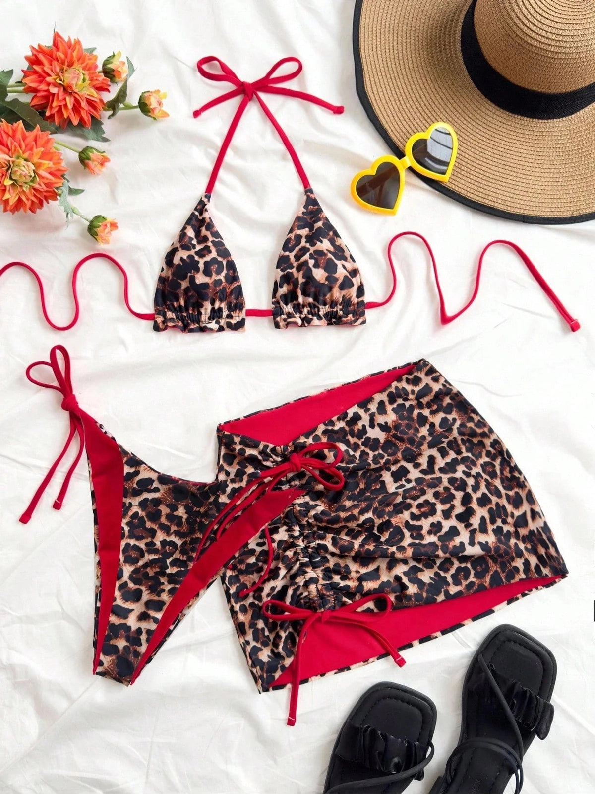 Conjunto Biquíni 3 Peças Plus Size Dálira