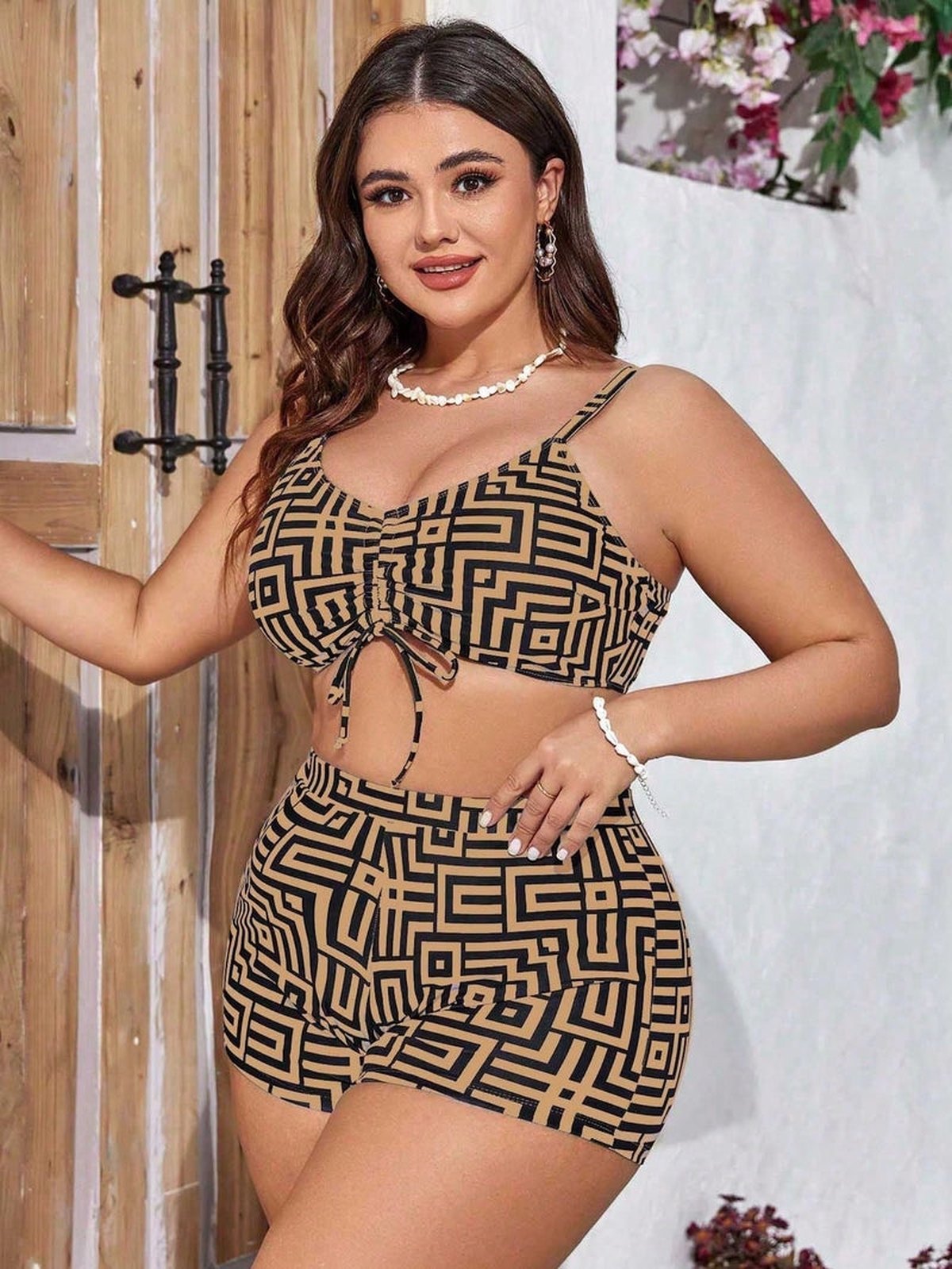 Conjunto Biquíni 3 Peças Plus Size Yarin