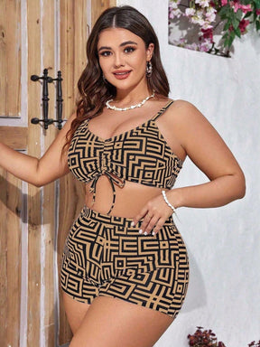 Conjunto Biquíni 3 Peças Plus Size Yarin
