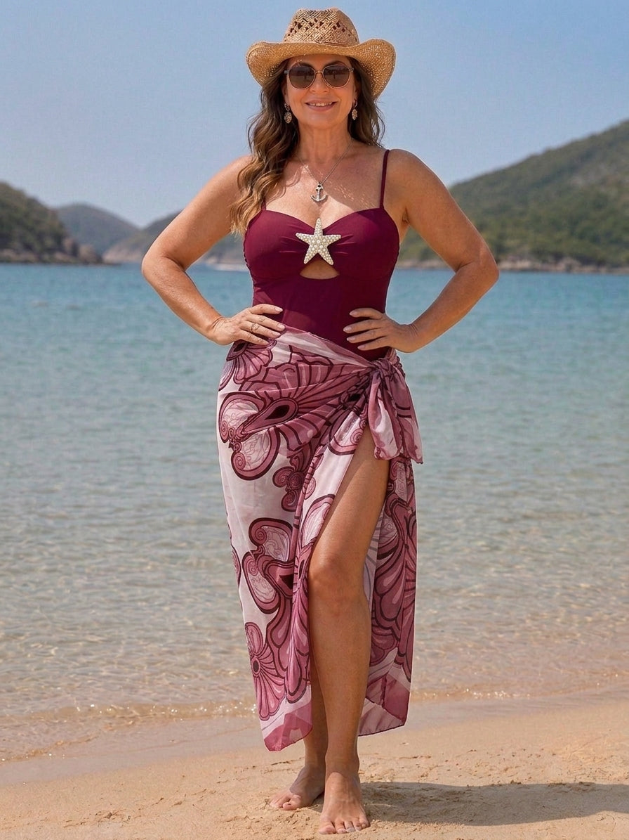 Conjunto Luxo Maiô + Saia Bárbara