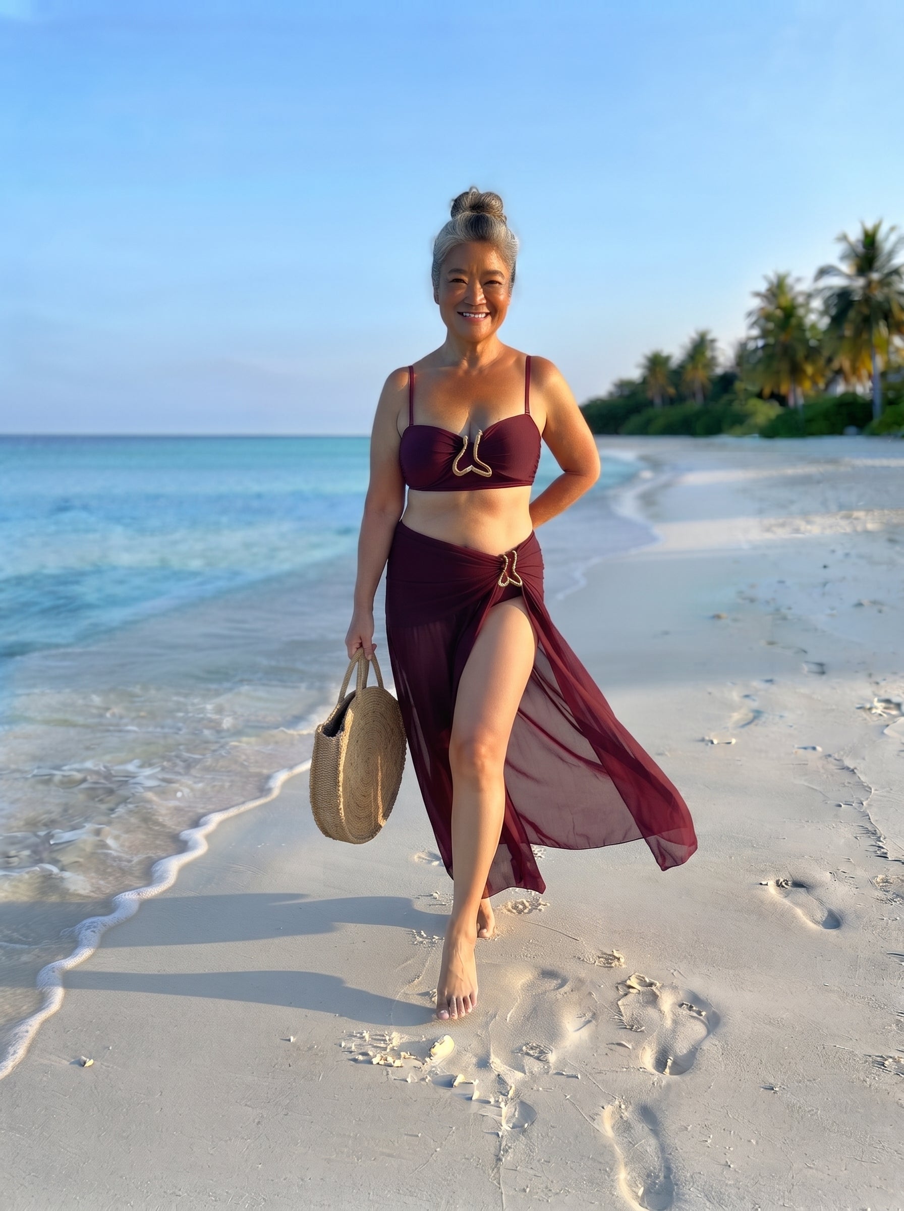 Conjunto Luxo Biquíni + Saia Catarina