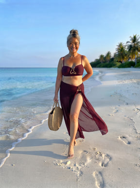 Conjunto Luxo Biquíni + Saia Catarina