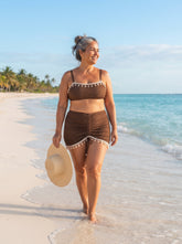 Conjunto Luxo Biquíni + Saia Esmeralda