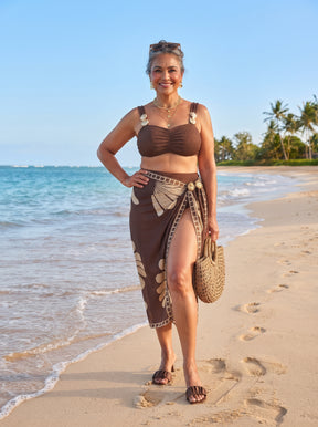 Conjunto Luxo Plus Size Biquíni + Saia Christal