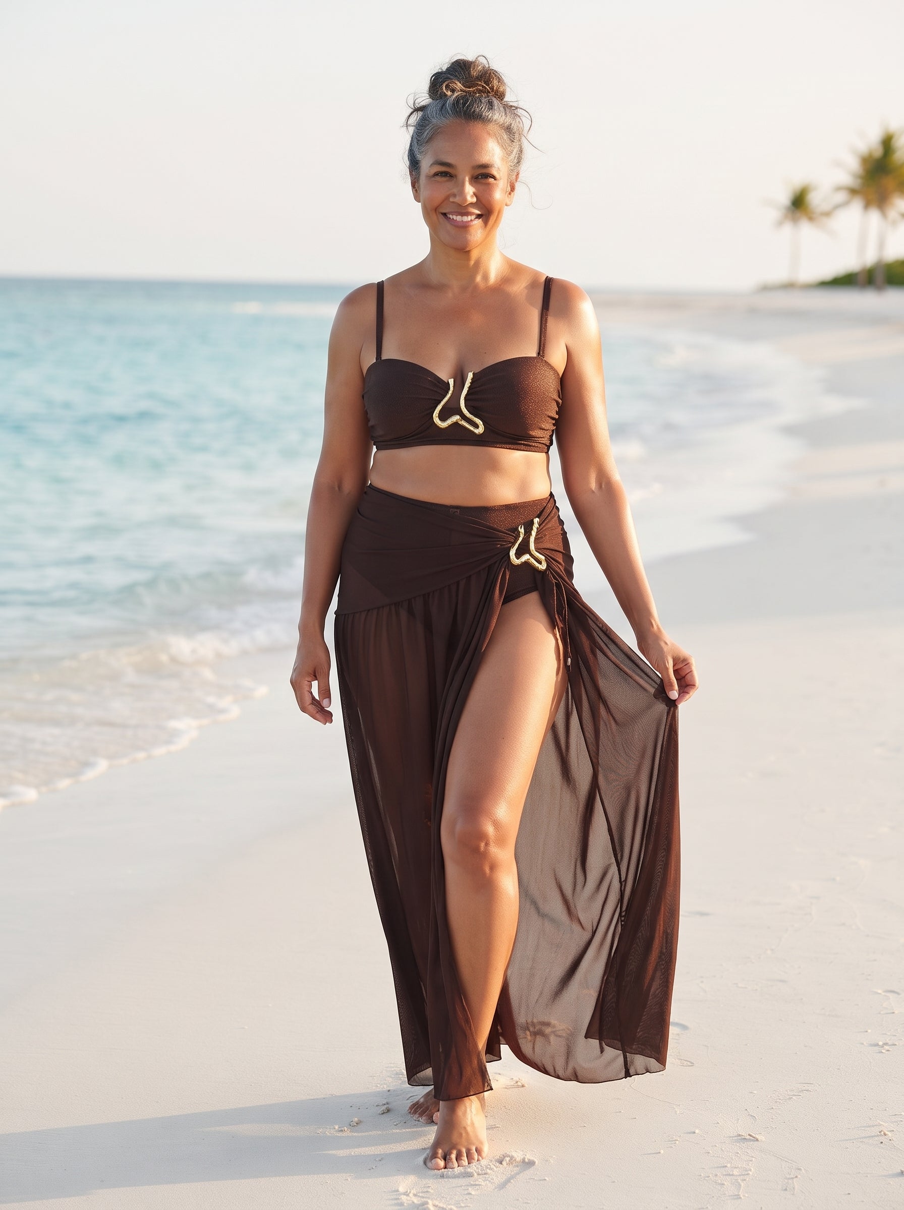 Conjunto Luxo Biquíni + Saia Catarina