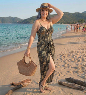 Conjunto Luxo Maiô + Saia Karina