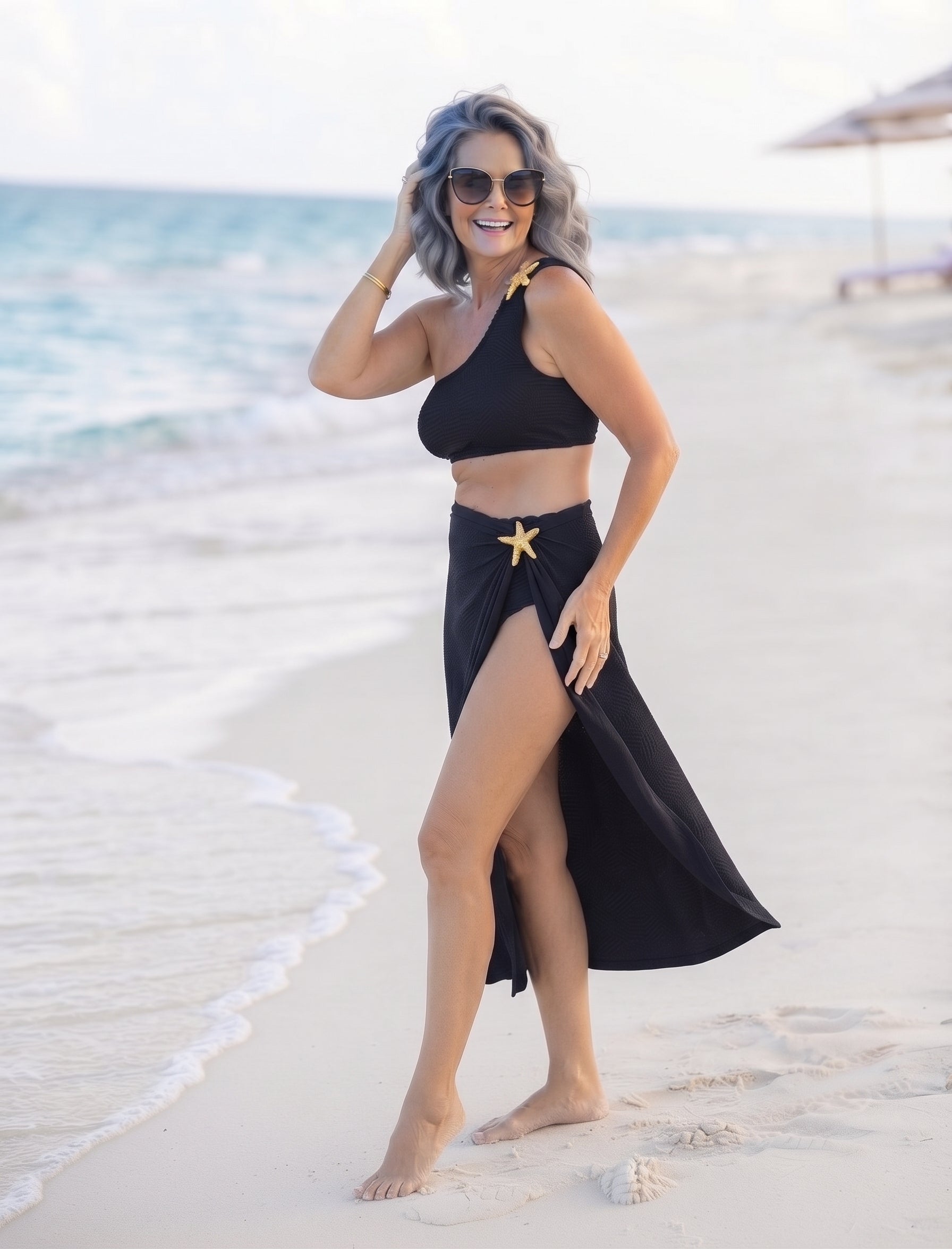 Conjunto Luxo Biquíni + Saia Pamela