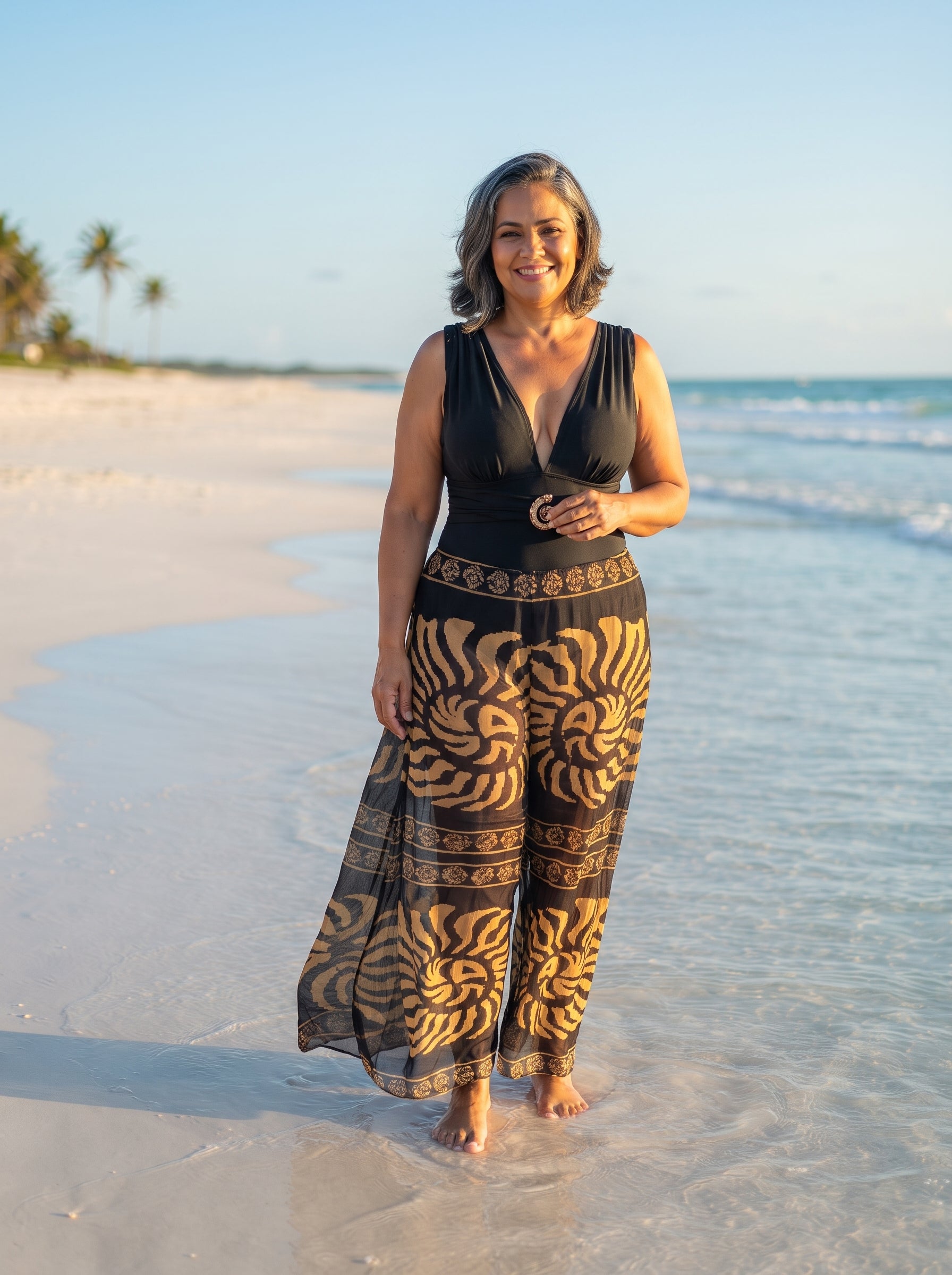 Conjunto Luxo Maiô + Calça Soraya