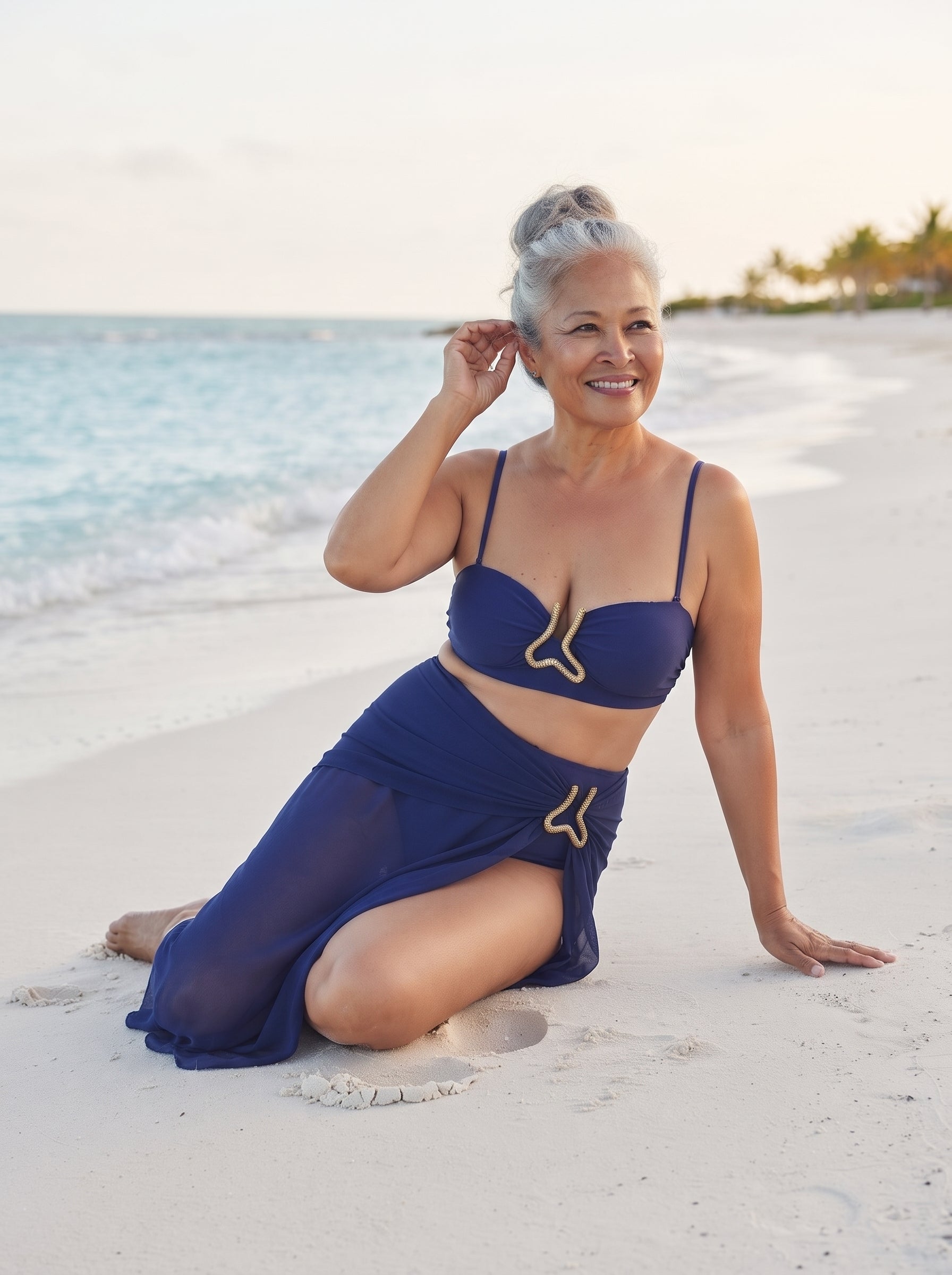 Conjunto Luxo Biquíni + Saia Catarina