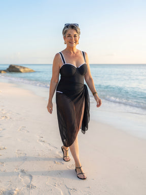 Conjunto Luxo Maiô + Saia Samantha
