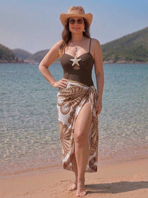 Conjunto Luxo Maiô + Saia Bárbara